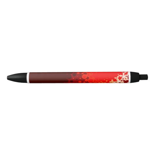 Geometrische Pen in Levendig Rood en Beige (Voorkant)