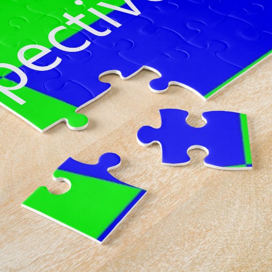 Geometrische perspectieven Art optische illusiecoo Legpuzzel (Zijkant)