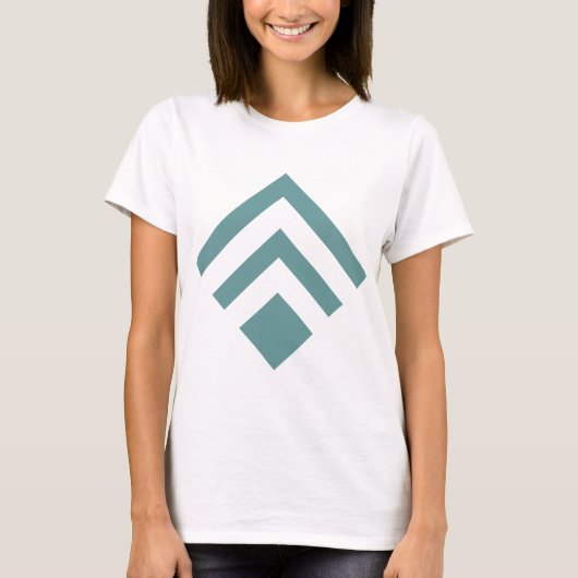 Geometrische Pijl 02 - Ocean Green T-shirt (Voorkant)