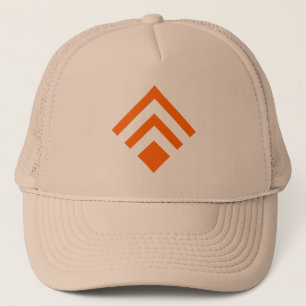 Geometrische Pijl 02 - Oranje Trucker Pet