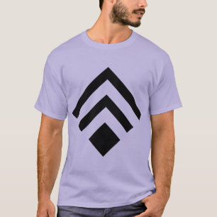 Geometrische Pijl 02 - Zwart T-shirt