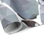 Geometrische pinguïn Huddle Print Cadeaupapier (Rol Hoek)