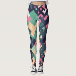 Geometrische pixel leggings