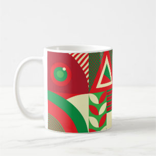 Geometrische Pop: Kleurrijke Abstracte Tegels. Koffiemok