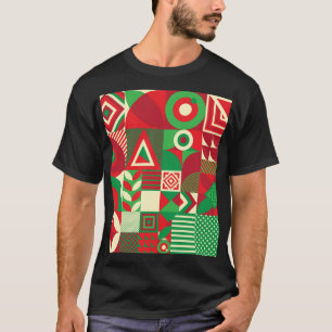 Geometrische Pop: Kleurrijke Abstracte Tegels. T-shirt