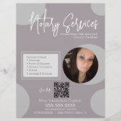 Geometrische publieke notariscode QR-code voor het Flyer (Voorkant)