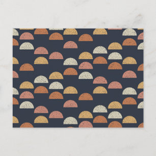 Geometrische puntcirkelpatroon feestdagenkaart