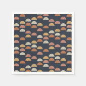 Geometrische puntcirkelpatroon servet (Voorkant)