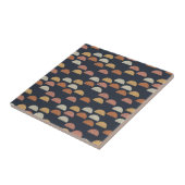 Geometrische puntcirkelpatroon tegeltje (Zijkant)