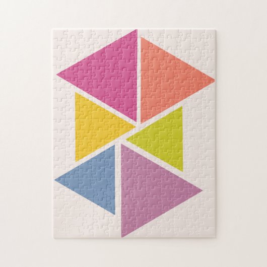 Geometrische puzzel uit de midden eeuw (Verticaal)