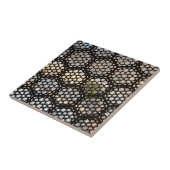 Geometrische raster, India Tegeltje (Zijkant)