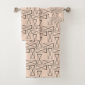 Geometrische rechthoek X ontwerp Bad Handdoek (Insitu)