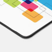 Geometrische rechthoeken van kleurrijke retroflect bureaumat (Hoek)