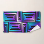 geometrische rechthoekige badhanddoekset bad handdoek (Handdoek)