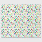Geometrische regenboog gekleurde Confetti Gift Cadeaupapier (Vlak)