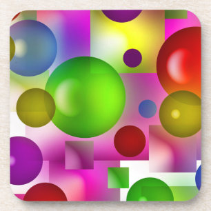 Geometrische regenboog onderzetter