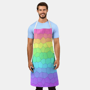 Geometrische regenboogkleuren, Schort