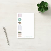 Geometrische regenboogmonogram, na-it notities - g post-it® notes (Kantoor)