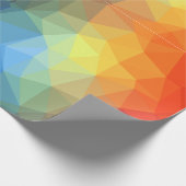 Geometrische regenboogstraal Kaleidoscoop Cadeaupapier (Hoek)