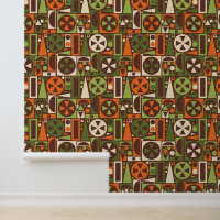 Geometrische Retro 50s Mid-Century Modern Abstract
