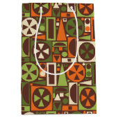 Geometrische Retro 50s Mid-Century Modern Abstract Medium Cadeauzakje (Voorkant)