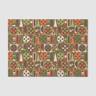 Geometrische Retro 50s Mid-Century Modern Abstract Tissuepapier