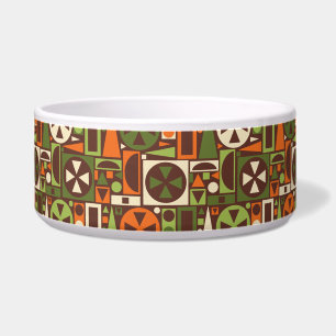 Geometrische Retro 50s Mid-Century Modern Abstract Voerbakje