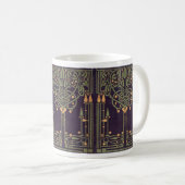 Geometrische Retro Design Coffee Mok (Voorkant rechts)