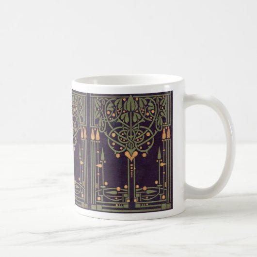 Geometrische Retro Design Coffee Mok (Rechts)