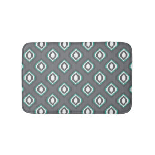 Geometrische retro ikat tribaal patroon badmat