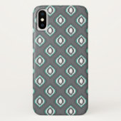 Geometrische retro ikat tribaal patroon Case-Mate iPhone case (Achterkant)