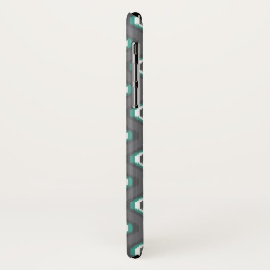 Geometrische retro ikat tribaal patroon Case-Mate iPhone case (Achterkant/links)