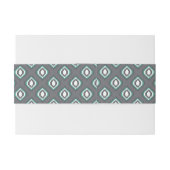 Geometrische retro ikat tribaal patroon uitnodigingen wikkel (Achterkant Voorbeeld)