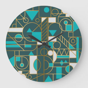 Geometrische retro: minimalistisch kunstwerk Poste Grote Klok