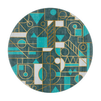 Geometrische retro: minimalistisch kunstwerk Poste Snijplank