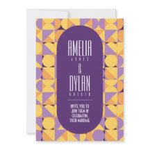 Geometrische Retro Vibes Herfstkleur