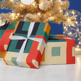 geometrische retroflector cadeaupapier