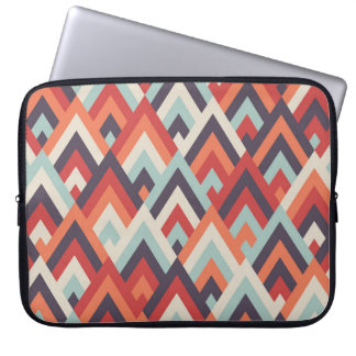 Geometrische Rhombus: kleurrijk patroon. Laptop Sleeve