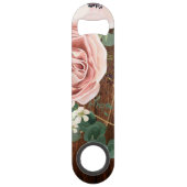 Geometrische Roos van de flesopening Speed Flessenopener (Achterkant)