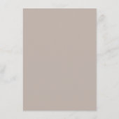 Geometrische roze Floral Gray Wedding Menu (Achterkant)