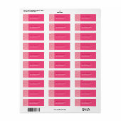 Geometrische Rozen Rood label (Full Sheet)