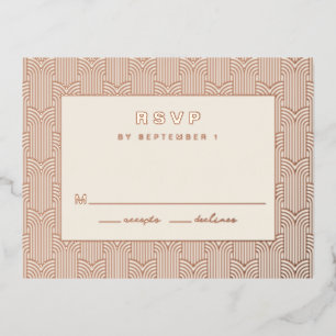Geometrische RSVP kaart