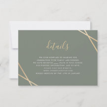 Geometrische RSVP-kaart