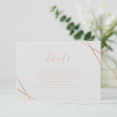 Geometrische RSVP-kaart RSVP Kaartje (Staand voorkant)