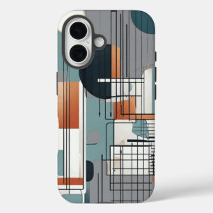 geometrische samenstelling iPhone 16 hoesje