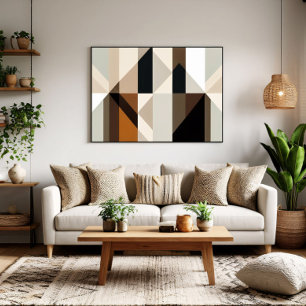 Geometrische Samenvloeiing Poster