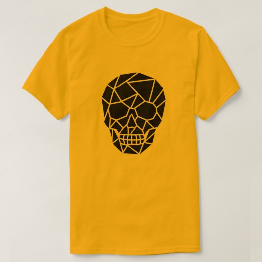 Geometrische schedel Art Mannen T-shirt (Design voorkant)