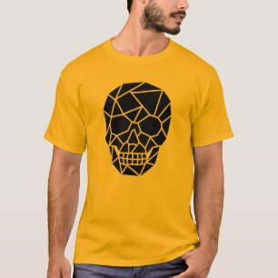 Geometrische schedel Art Mannen T-shirt