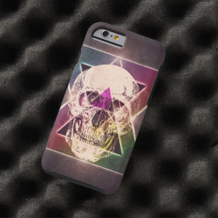 Geometrische schedel tough iPhone 6 hoesje