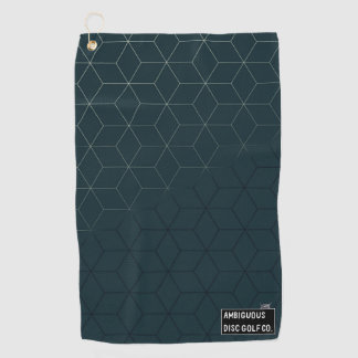 Geometrische schijf Golf-handdoek met handtas klem Golfhanddoek